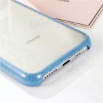 Wholesale iPhone 11 Pro (5.8in) Pro Slim Clear Hard Color Bumper Case (Blue)